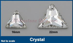 RG Premium Triangle Sew On Crystal